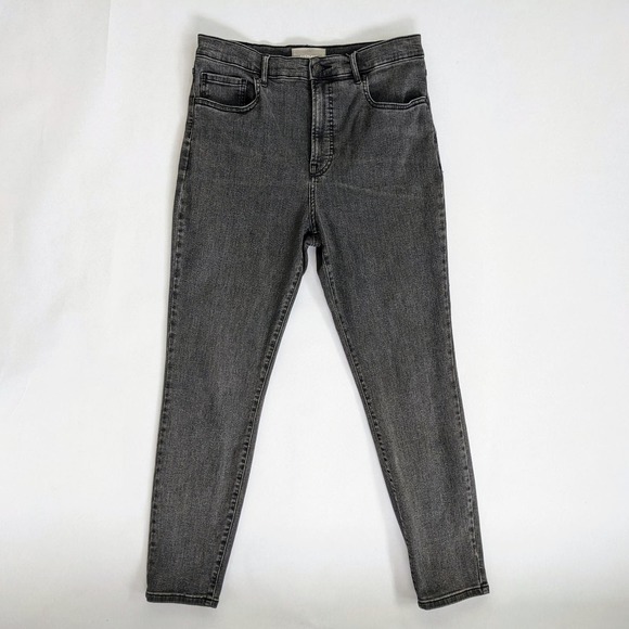 Everlane Denim - Everlane Jeans Way High Skinny Womens 32 Regular Gray High Rise Charcoal Denim